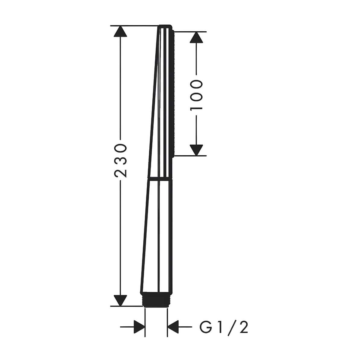 Hansgrohe Rainfinity Baton 100 tuš ručica 1 funkcija 26866670