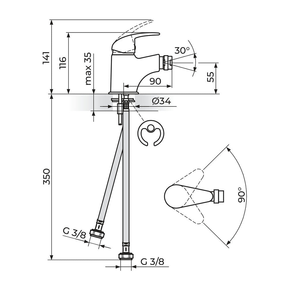 Rosan Perla baterija za bide JP391001