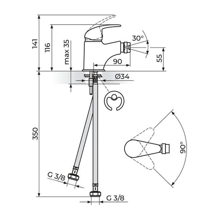 Rosan Perla baterija za bide JP391001