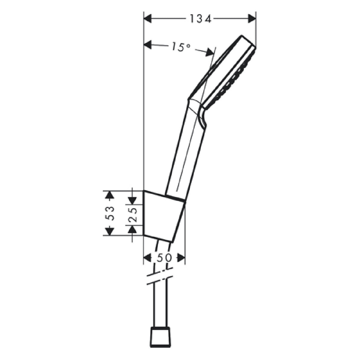 Hansgrohe SET Crometta 1F 26273000 – tehnički crtež