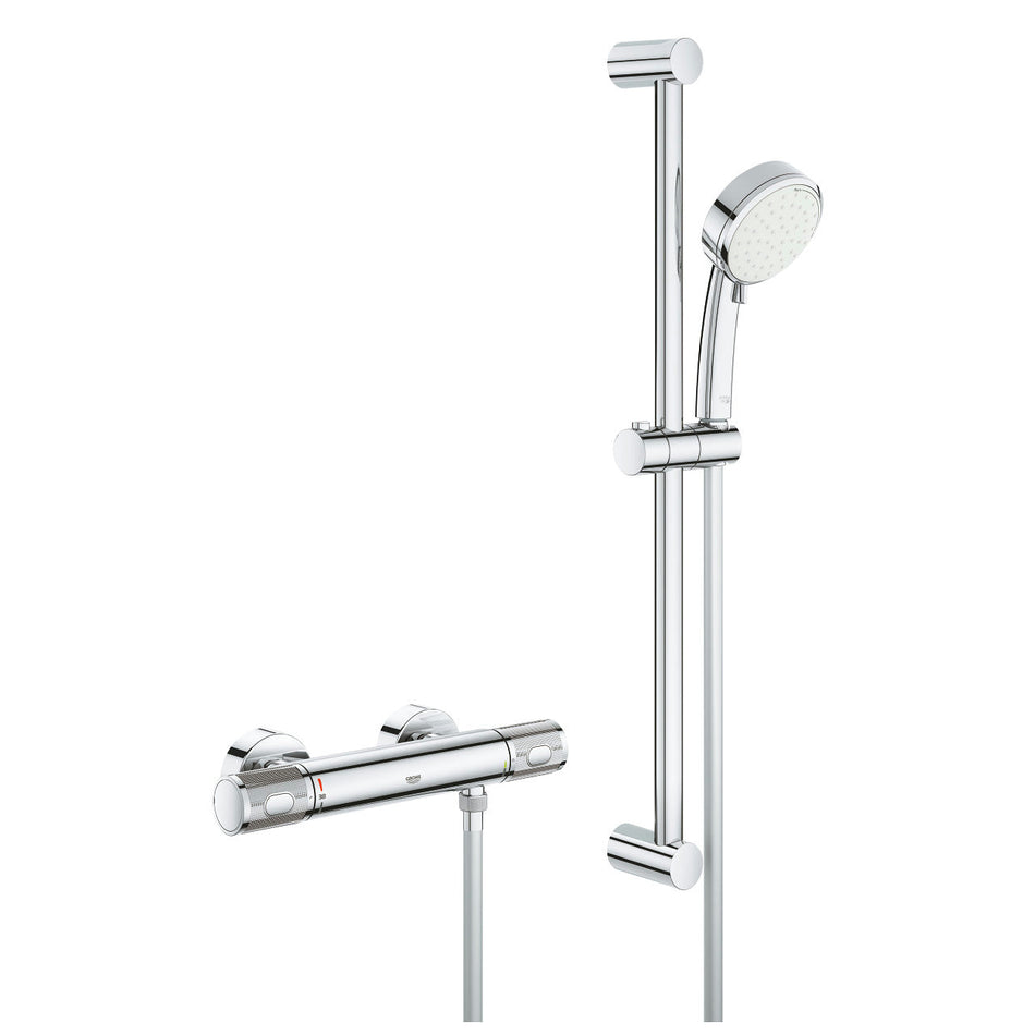 Grohe Grontherm 1000 termostatska za tuš sa kliznom šipkom, crevom i tuš ručicom 34783000