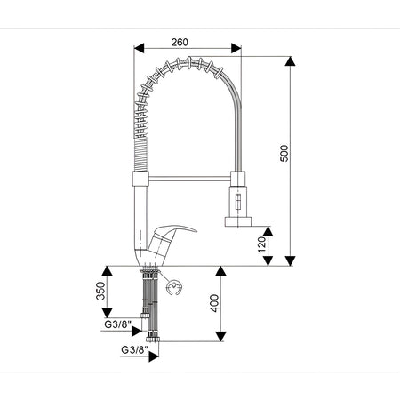 Rosan King baterija za sudoperu – protočni bojler – poluprofesionalna J389003