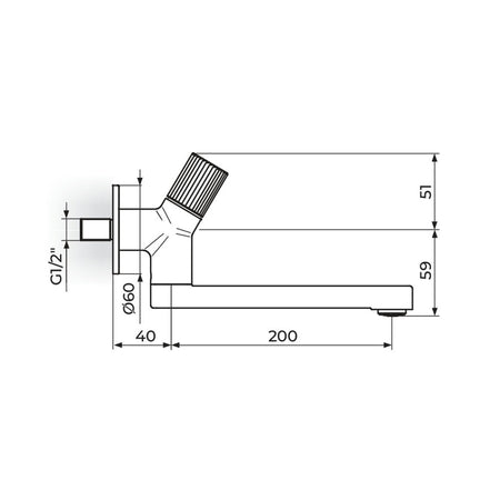 Rosan Stolz S4 baterija za hladnu vodu – pokretni izliv 452200