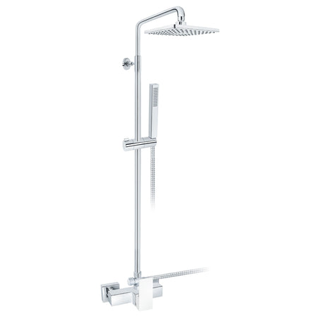 Rosan Quadro White baterija za tuš kadu sa usponskim i ručnim tušem JQ37251W