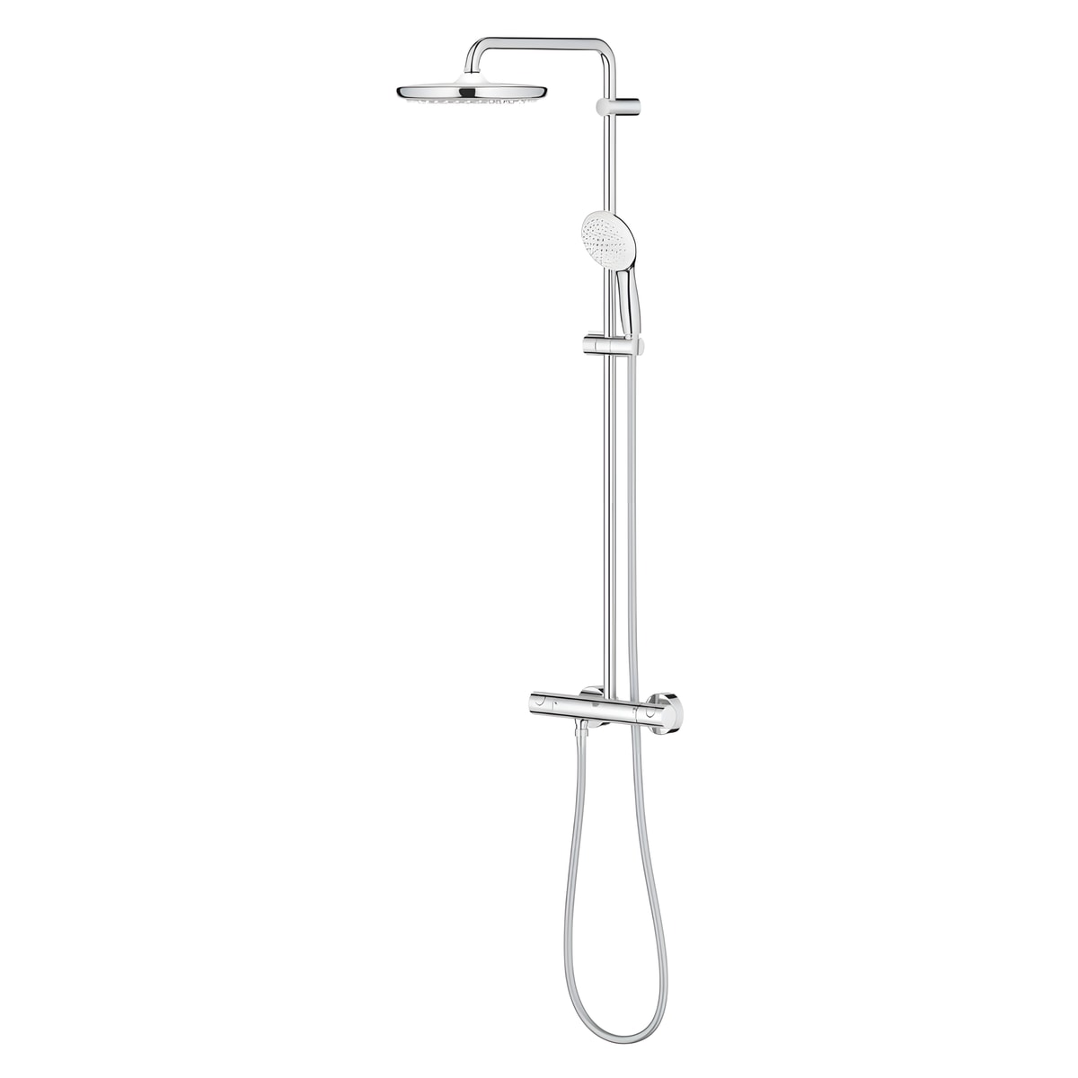 Grohe Tempesta Cosmopolitan 250 usponski termostatski tuš 26670001 – tehnički crtež
