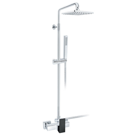 Rosan Quadro Black baterija za tuš kadu sa usponskim i ručnim tušem JQ37251B