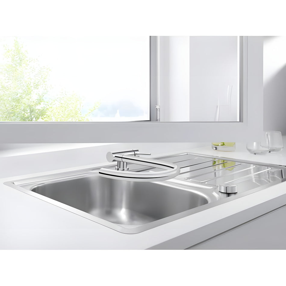Blanco Coressa – F slavina za sudoperu hrom, desna ručica 521543