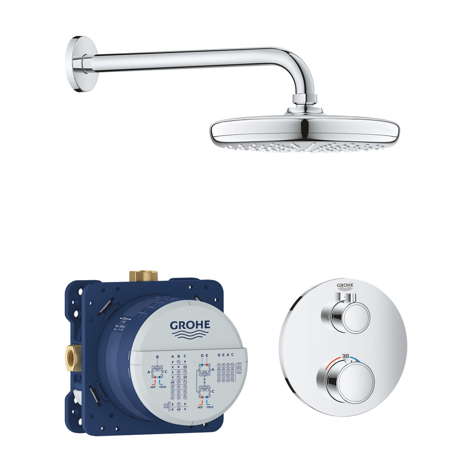 Grohe Grohtherm ugradni set SA Tempesta 210 tuš ružom 34726000