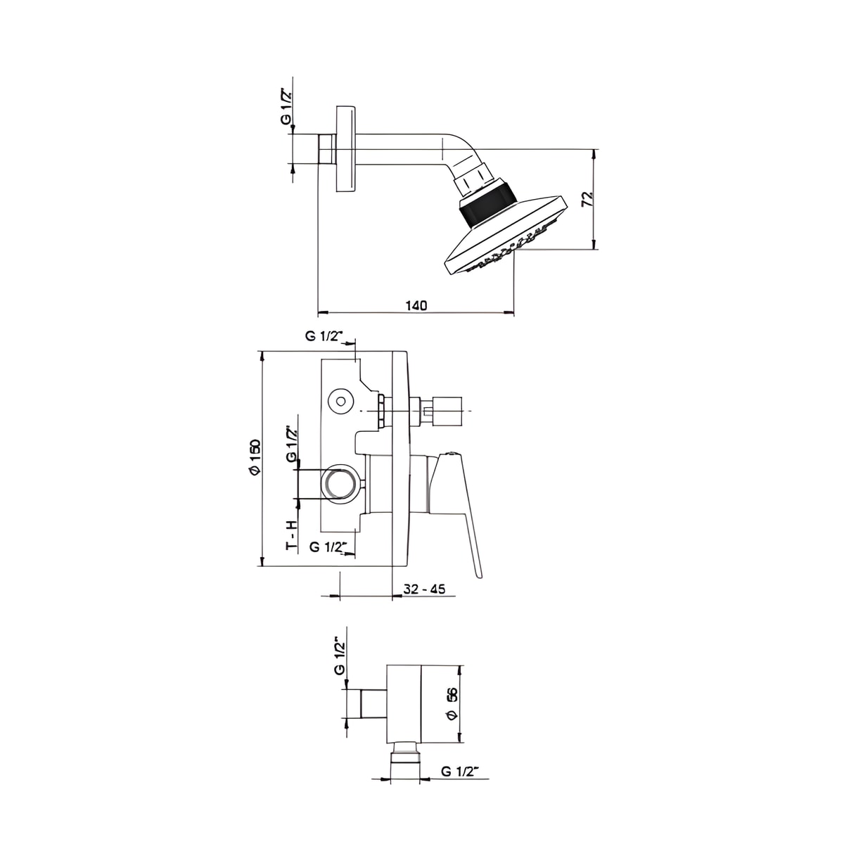 Rosan Smart uzidna JA3160011 – tehnički crtež