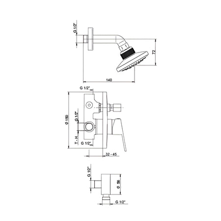 Rosan Smart uzidna JA3160011 – tehnički crtež
