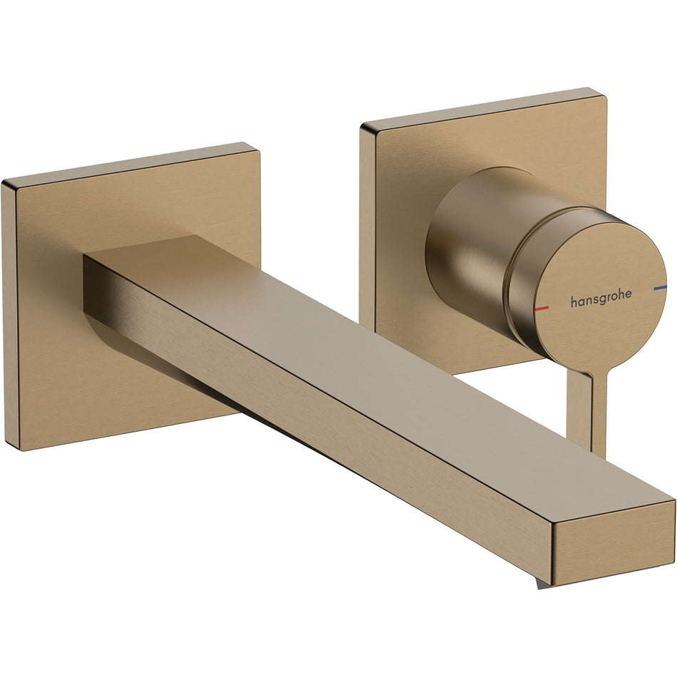 Hansgrohe Tecturis E Zidna za umivaonik + izliv 22,5 CM Brushed BRONZE 73051140