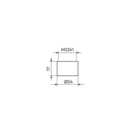 Rosan PERLATOR Neoperl M22 HONEYCOMB PPM22N – tehnički crtež