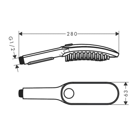 Hansgrohe DogShower 150 tuš ručica 3 funkcije 26640700